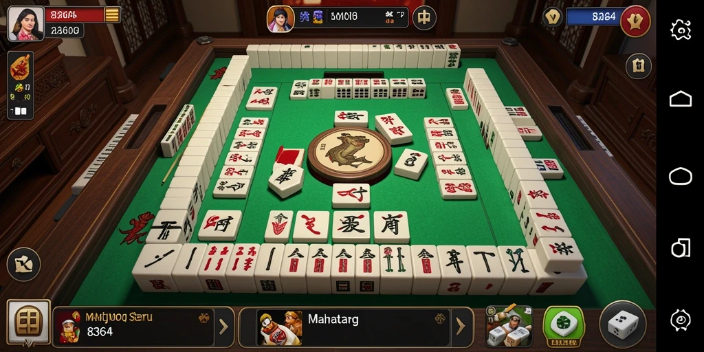 Screenshot utama 8364 menampilkan gameplay Mahjong yang menarik.