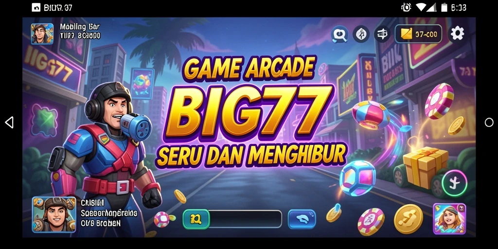 Tangkapan layar BIG77 menampilkan gameplay Arcade yang seru dan penuh aksi.