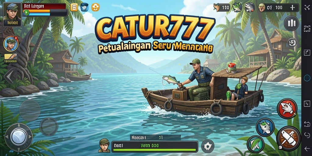 Gameplay menangkap ikan yang seru dan menantang di CATUR777.