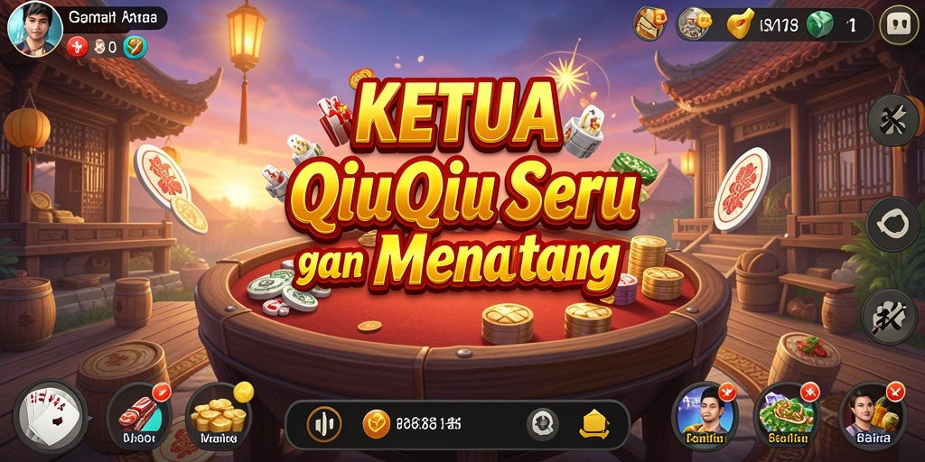 Tampilan gameplay KETUA dengan aksi seru permainan QiuQiu.