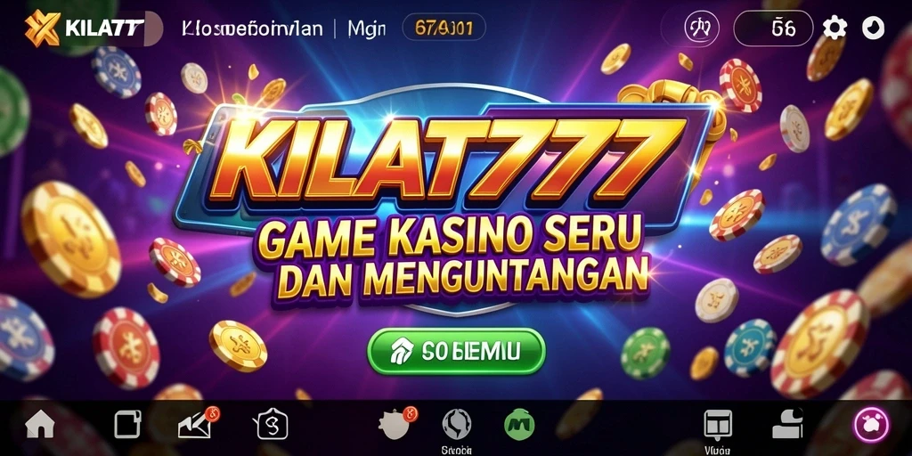 Screenshot utama KILAT777 menampilkan gameplay Kasino yang seru.