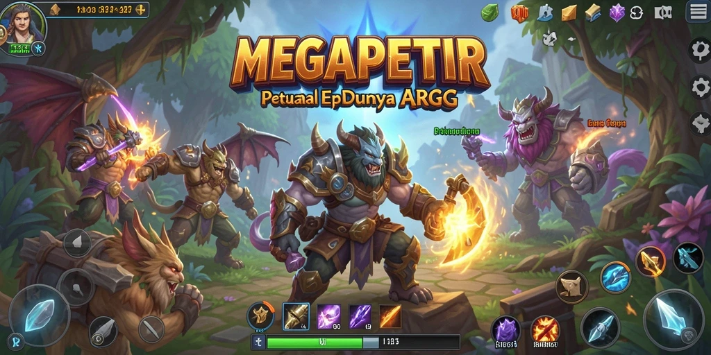Tampilan gameplay MEGAPETIR yang penuh aksi dan tantangan.