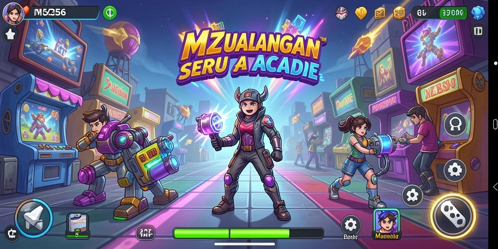 Screenshot MZ356 menampilkan gameplay seru dan penuh warna.