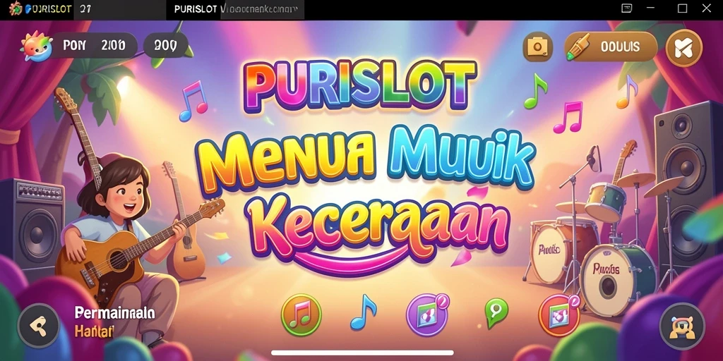 Tampilan gameplay <strong>PURISLOT</strong> yang interaktif dan penuh warna.