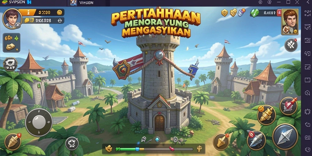 Gameplay Tower Defense yang mendebarkan dan menarik.