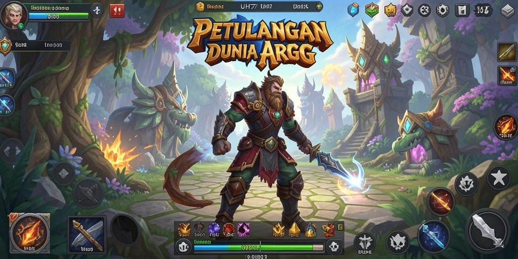 Screenshot gameplay UH77 menampilkan aksi pertempuran yang intens dan karakter yang menarik.