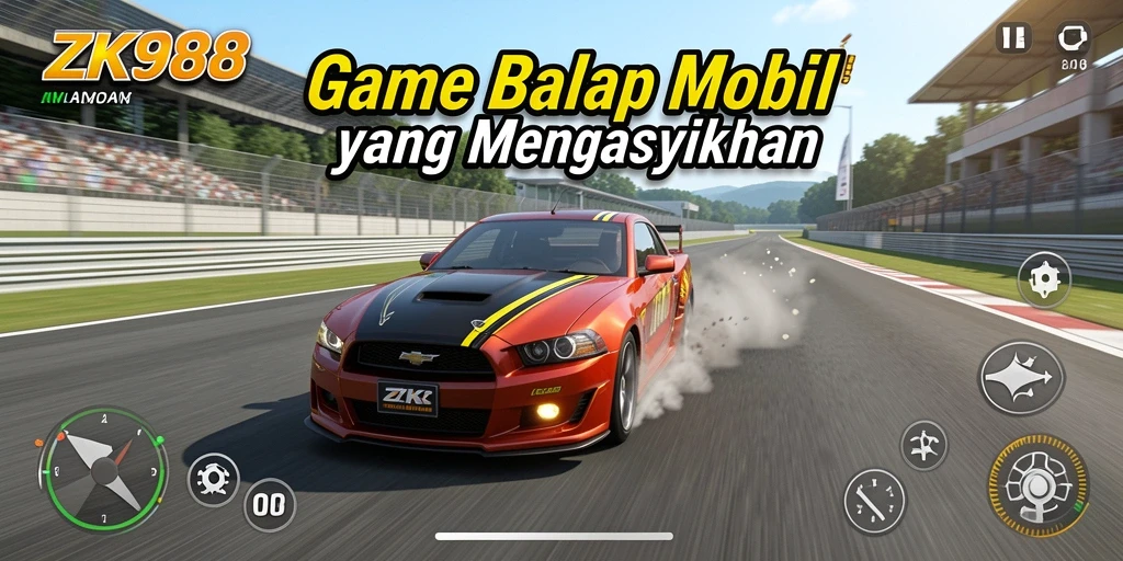 Tampilan gameplay balap yang mendebarkan di ZK988.